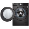 ماشین لباسشویی ال جی مدل WDV1260BRP 13 2021 washing machine lg wdv1260brp 12 8kg black 2 فروشگاه اینترنتی کیچن یو