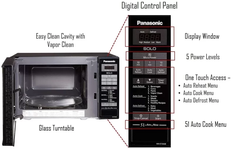 مایکروویو پاناسونیک مدل ST266B 4 Panasonic Microwave