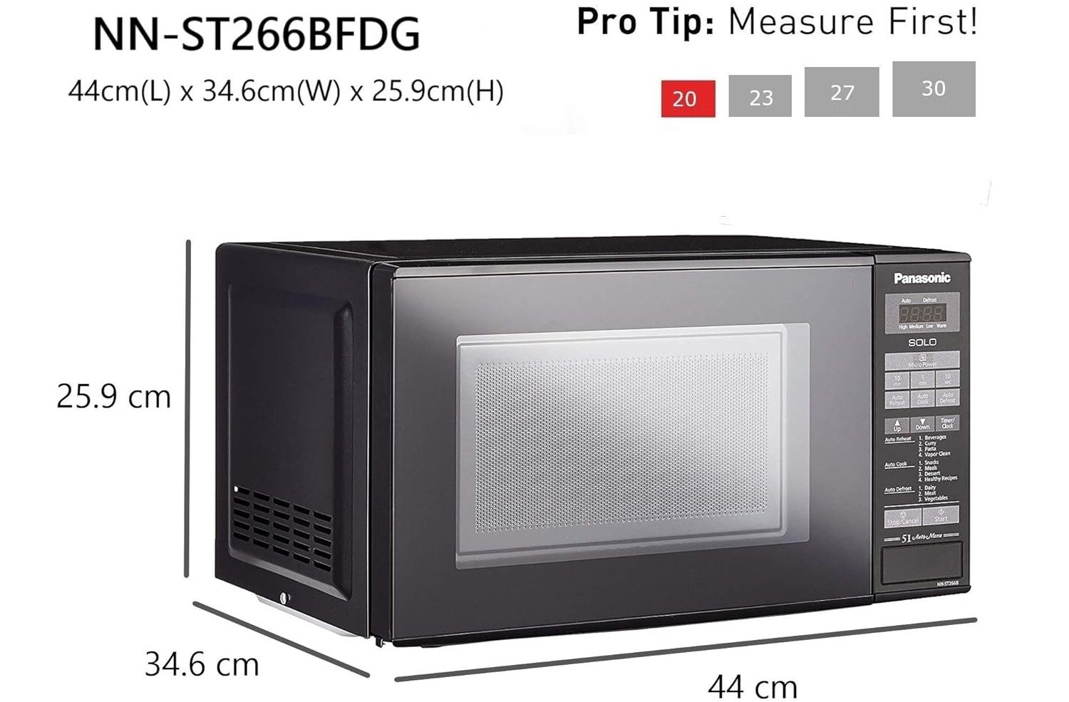 مایکروویو پاناسونیک مدل ST266B 5 ST266B