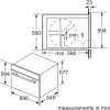 built-in electric oven model VBD554FS0