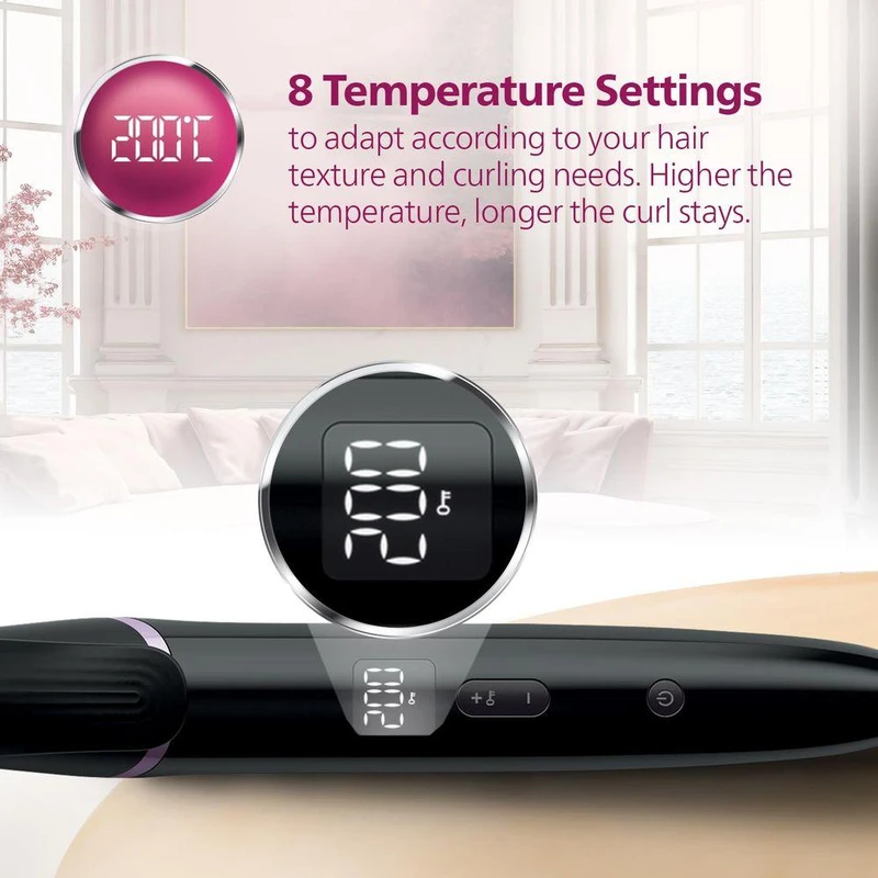 فر کننده و حالت دهنده مو فیلیپس مدل BHB864/00 8 Philips Hair Curler and Styler Model BHB864/00