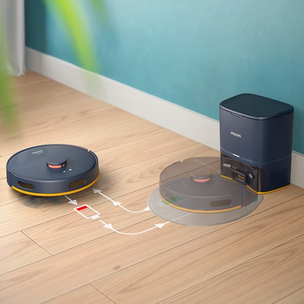 جارو رباتیک فیلیپس مدل XU2100/10 5 Philips Robotic Vacuum Cleaner Model XU2100/10