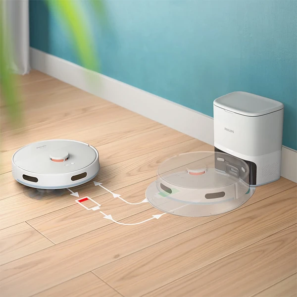 جارو رباتیک فیلیپس مدل XU2100/10 6 Philips Robotic Vacuum Cleaner
