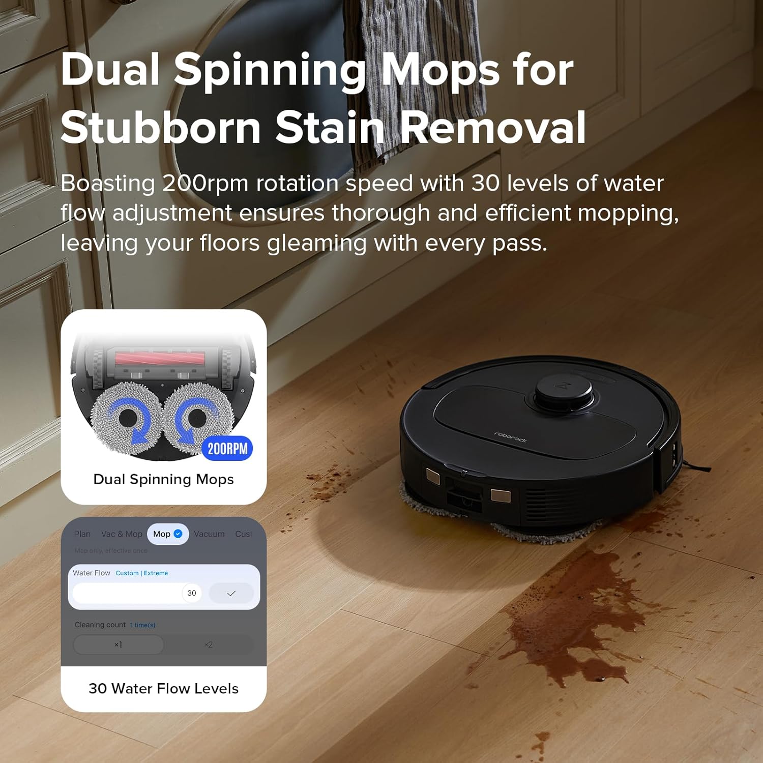 جارو رباتیک روبوراک مدل Qrevo S 6 Roborock S Robotic Vacuum Cleaner