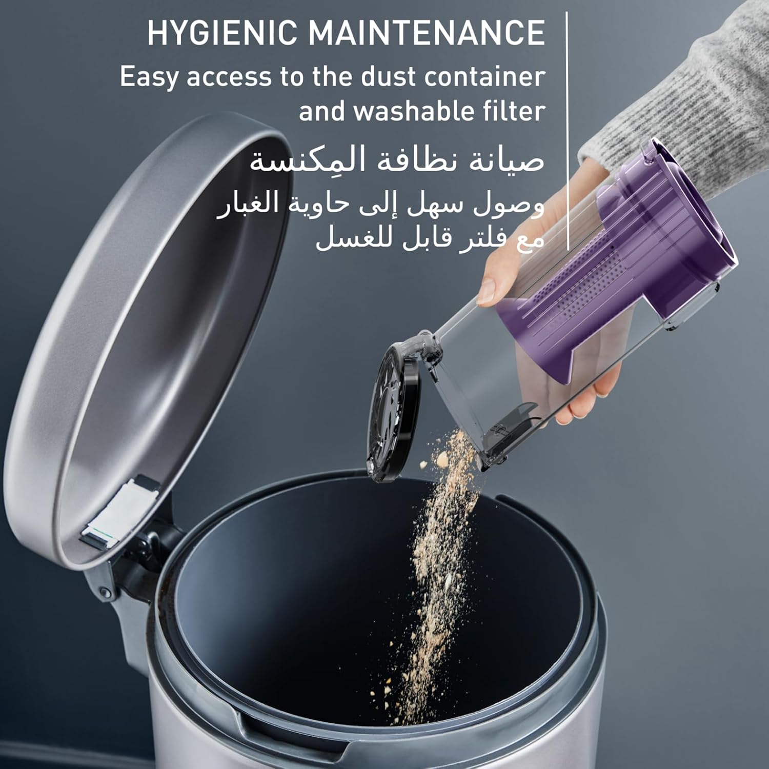 جارو شارژی عصایی تفال مدل TY6A35 6 Tefal