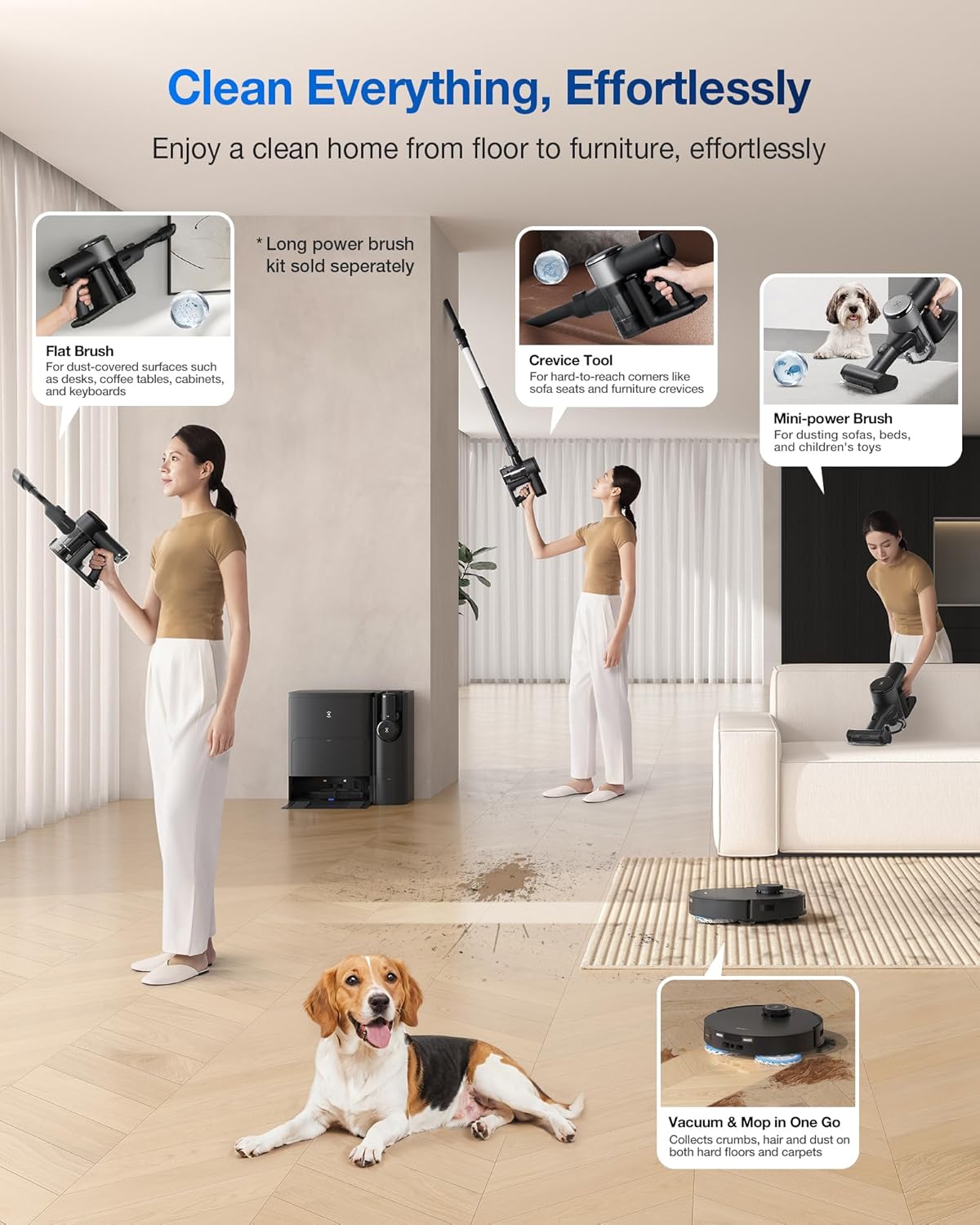 جارو رباتیک اکووکس مدل T30S COMBO 6 Ecovacs Robotic Vacuum Cleaner