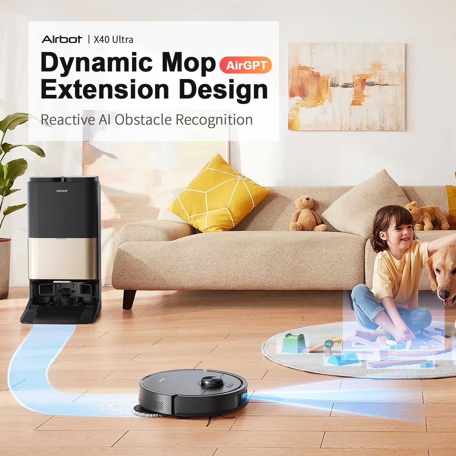 جارو رباتیک ایربات مدل X40 Ultra 5 X40 Ultra Robotic Vacuum Cleaner