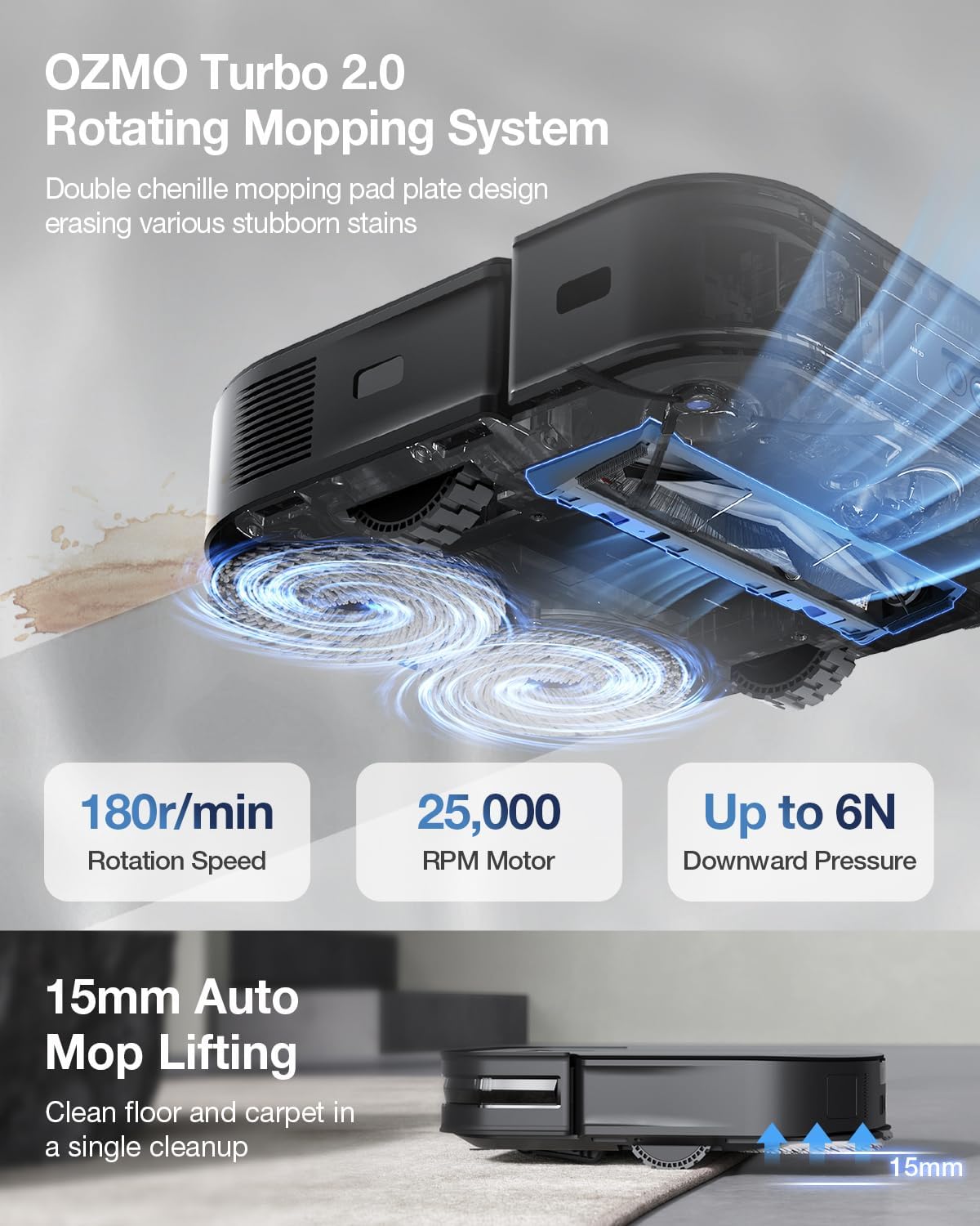 جارو رباتیک اکووکس مدل DEEBOT X2 OMNI 3 Ecovacs Robotic Vacuum Cleaner Model DEEBOT X2 OMNI