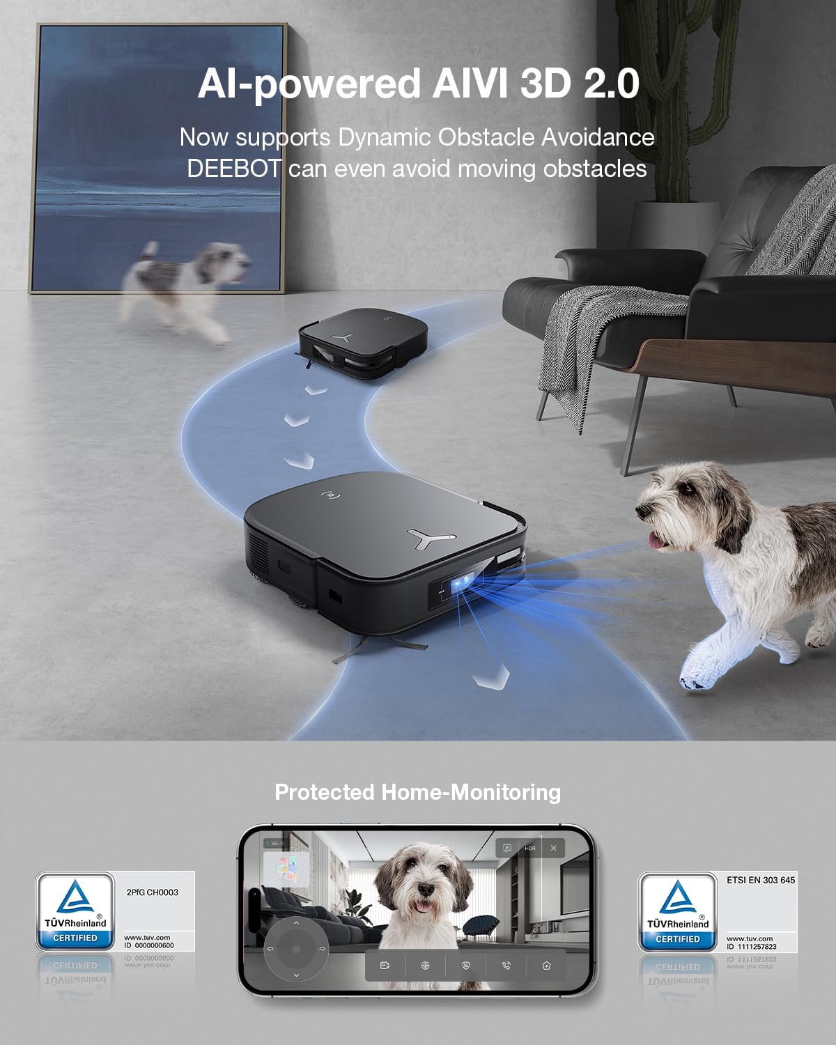 جارو رباتیک اکووکس مدل DEEBOT X2 OMNI 5 Ecovacs Robotic Vacuum Cleaner