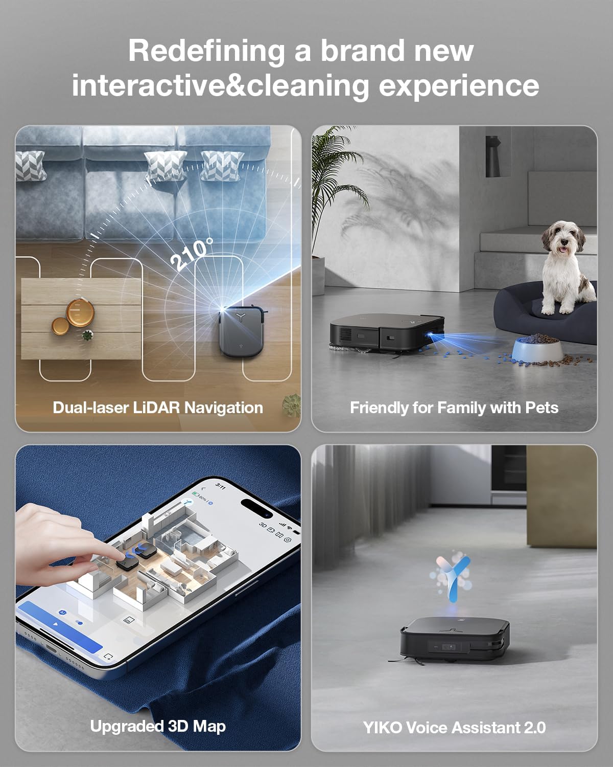 جارو رباتیک اکووکس مدل DEEBOT X2 OMNI 7 Robotic Vacuum Cleaner Model DEEBOT X2 OMNI