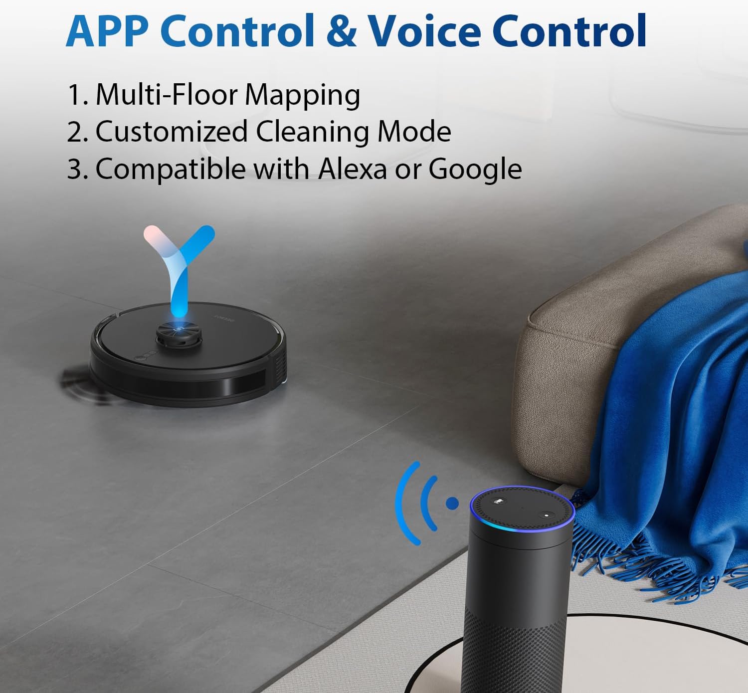 جارو رباتیک اکووکس مدل DEEBOT Y1 PRO 7 Ecovacs Robotic Vacuum Cleaner DEEBOT Y1 PRO