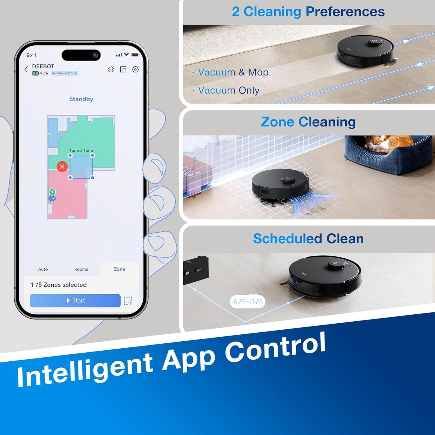 جارو رباتیک اکووکس مدل N20 Pro 8 Robotic Vacuum Cleaner Model N20 Pro