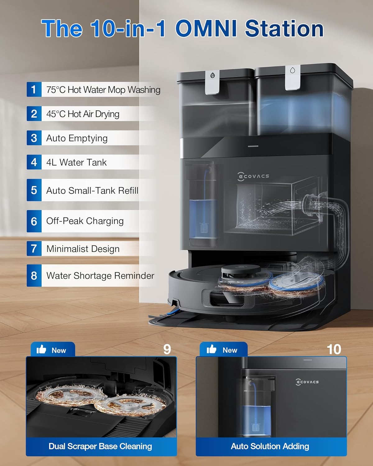 جارو رباتیک اکووکس مدل T30C 7 Ecovacs Vacuum Cleaner Model T30C
