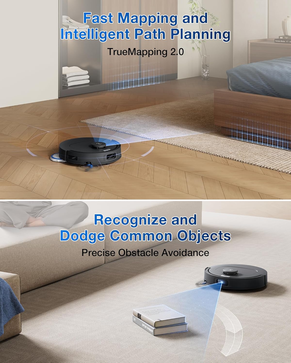 جارو رباتیک اکووکس مدل T30C 6 Robotic Vacuum Cleaner Model T30C