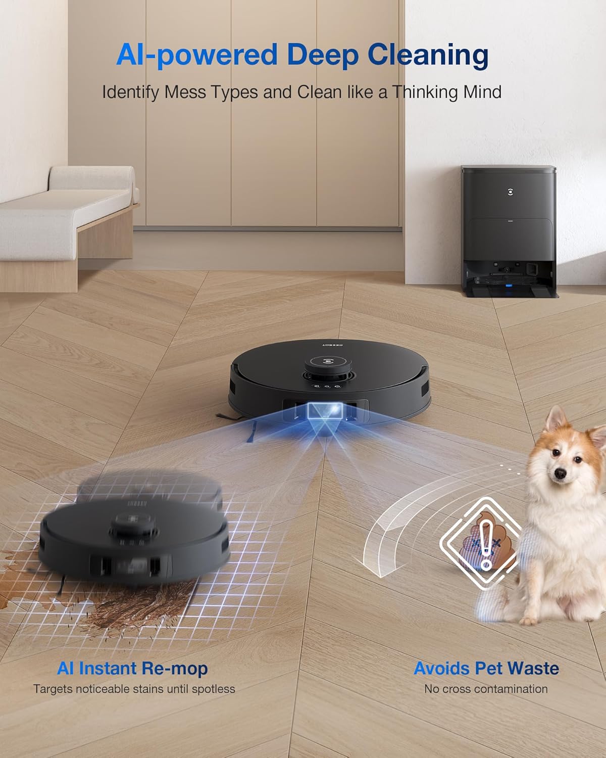جارو رباتیک اکووکس مدل T30s PRO 5 Ecovacs Robotic Cleaner Model T30s PRO