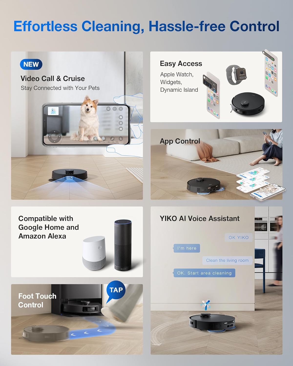 جارو رباتیک اکووکس مدل T30s PRO 10 Robotic Vacuum Cleaner Model T30s PRO