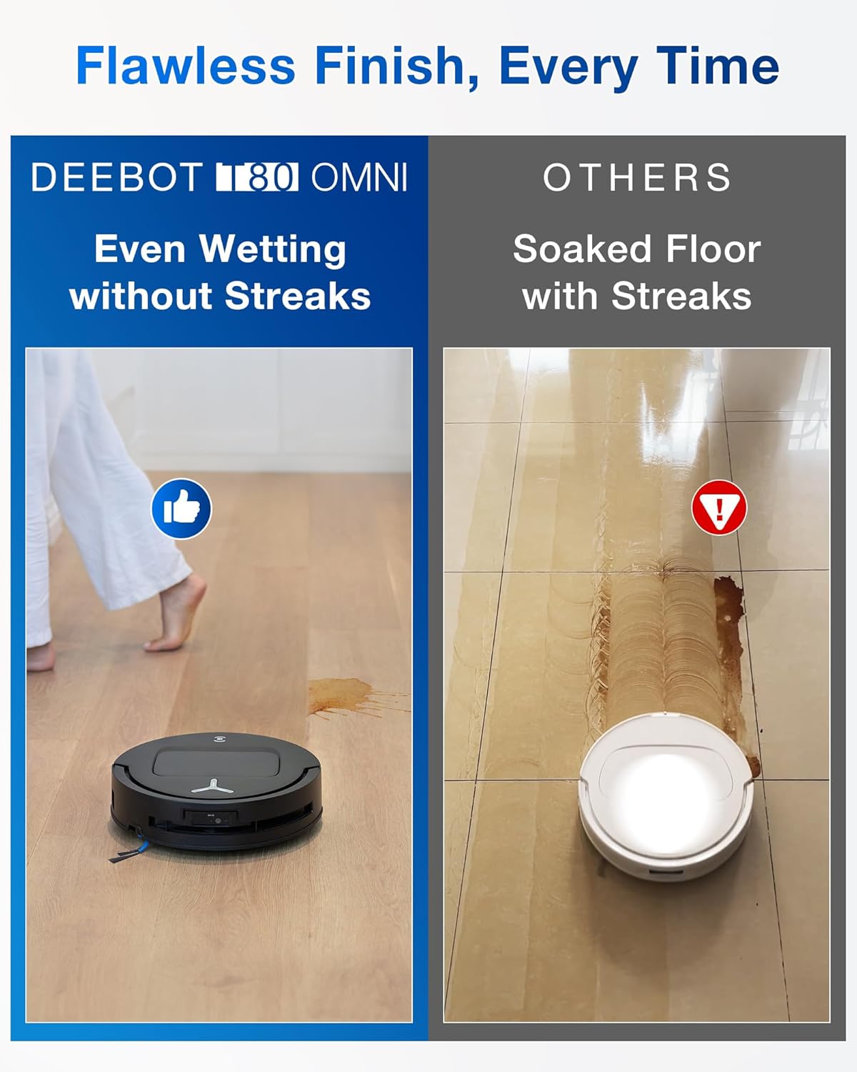 جارو رباتیک اکووکس مدل T80 OMNI 10 Ecovacs Robotic Vacuum Cleaner Model T80 OMNI