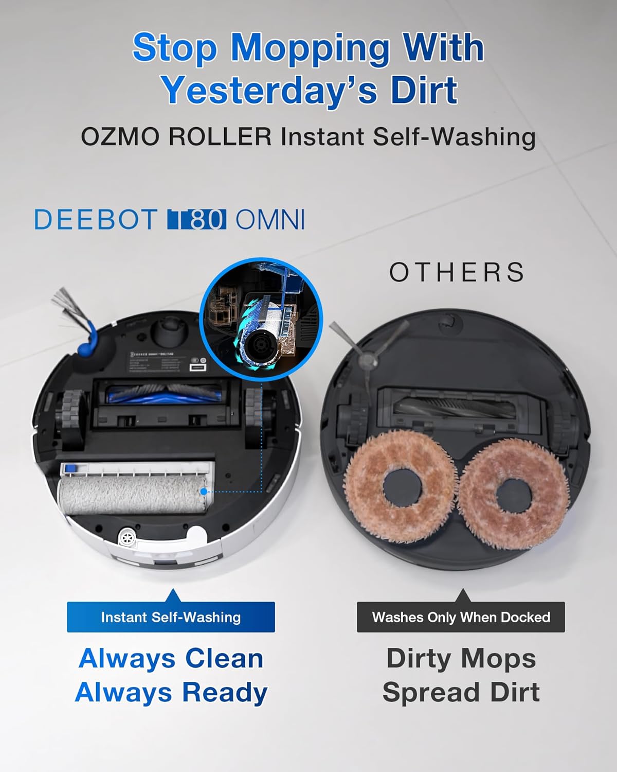 جارو رباتیک اکووکس مدل T80 OMNI 5 Ecovacs Robotic Vacuum Cleaner