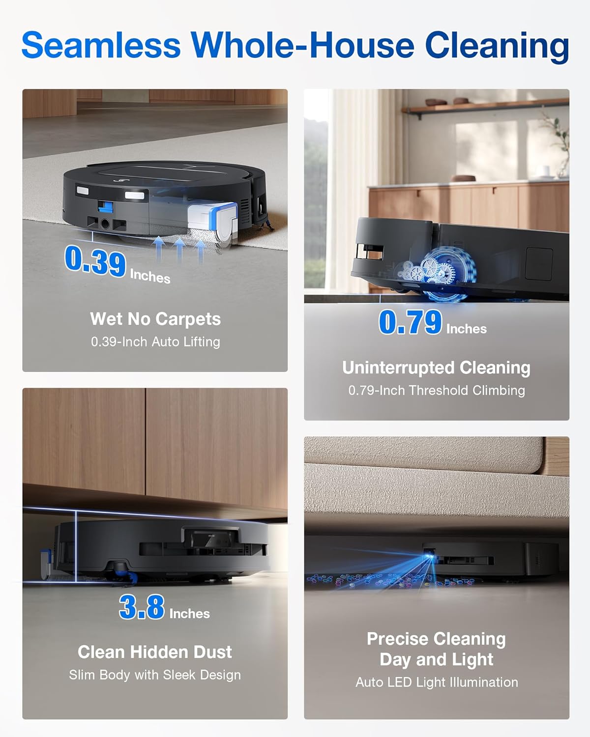 جارو رباتیک اکووکس مدل T80 OMNI 8 Ecovacs Vacuum Cleaner Model T80 OMNI