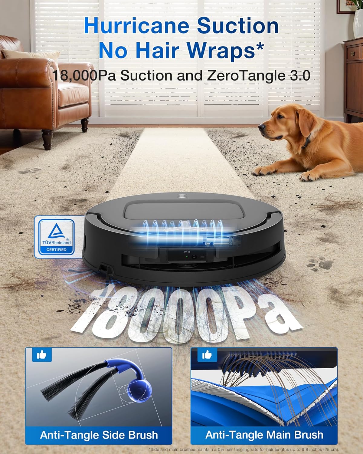جارو رباتیک اکووکس مدل T80 OMNI 4 Robotic Vacuum Cleaner Model T80 OMNI