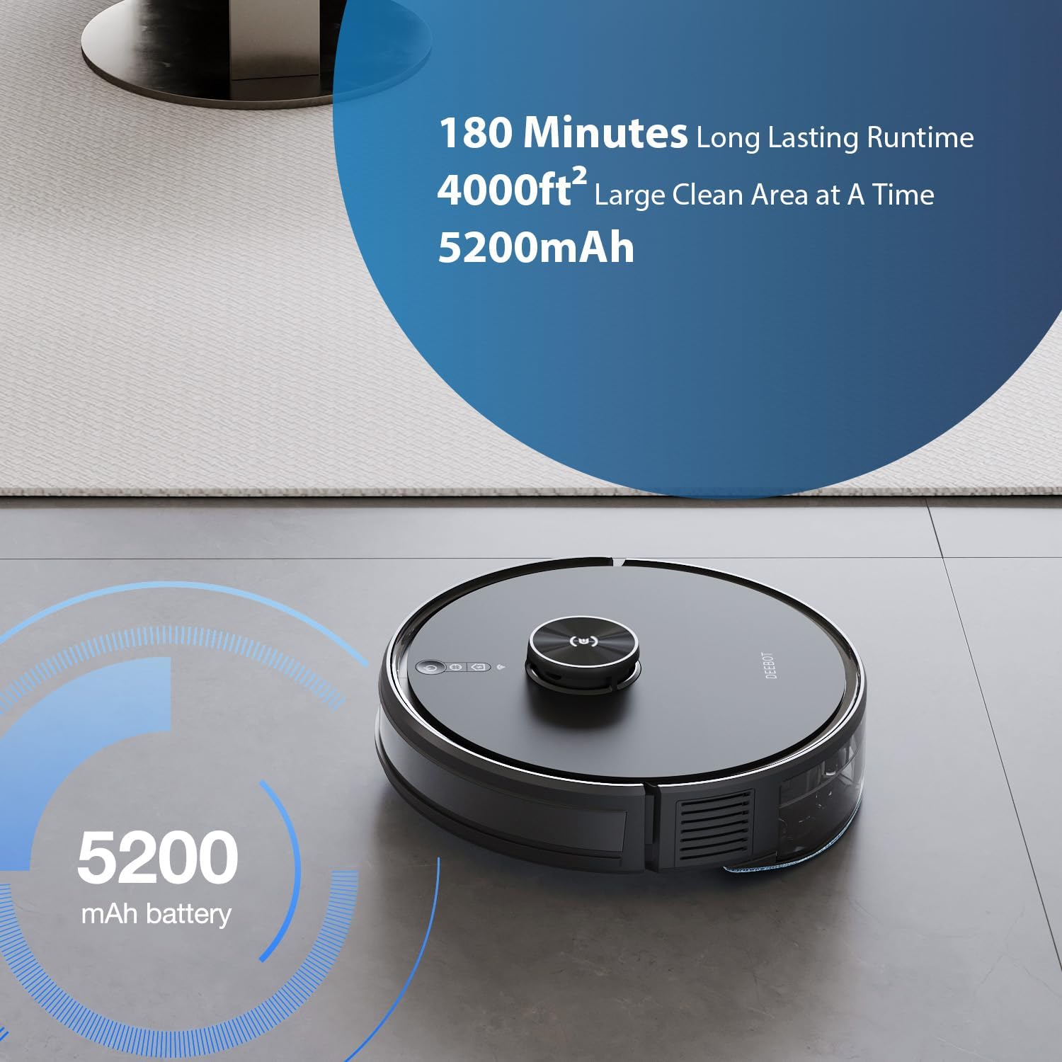 جارو رباتیک اکووکس مدل Y1 Pro Plus 5 Robotic Vacuum Cleaner Model Y1 Pro Plus