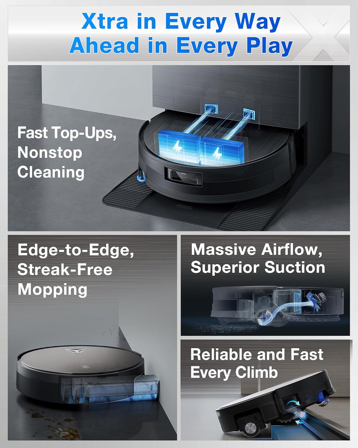 جارو رباتیک اکووکس مدل X11 Pro Omni 4 Ecovacs X11 Pro Omni Robotic Cleaner