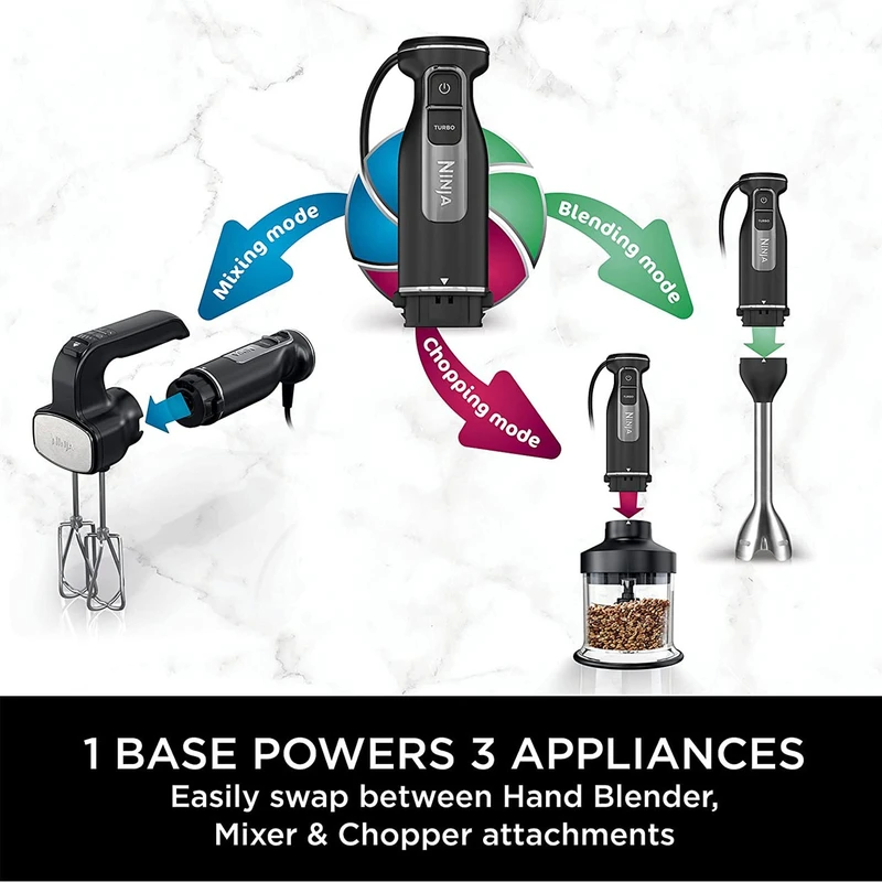 گوشت کوب برقی چندکاره نینجا مدل CI100EU 2 Ninja CI100EU Multifunction Hand Blender
