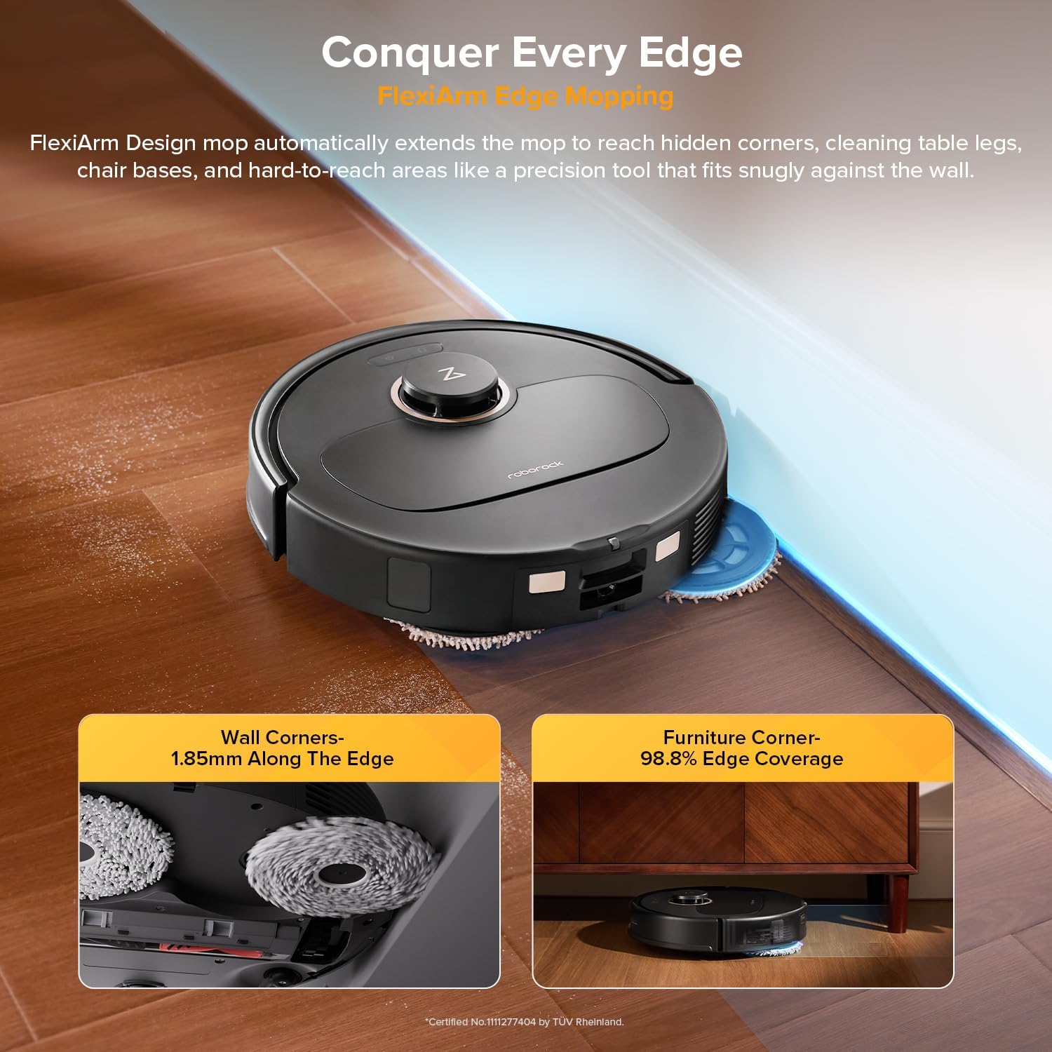جارو رباتیک روبوراک مدل Qrevo 5AE 3 Roborock Robotic Vacuum Cleaner